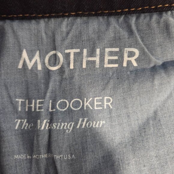 MOTHER: The Looker Skinny Jeans Dark Indigo: Size 28 - Picture 4 of 5